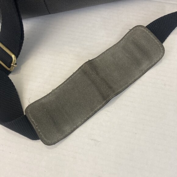 SUITSUPPLY Vintage Calf Leather Wool Bag Mens Messenger Crossbody Long Strap - Picture 15 of 16